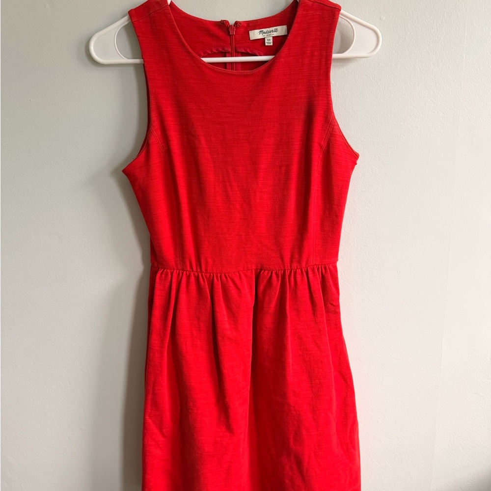 Madewell Vibrant Red Mini Dress